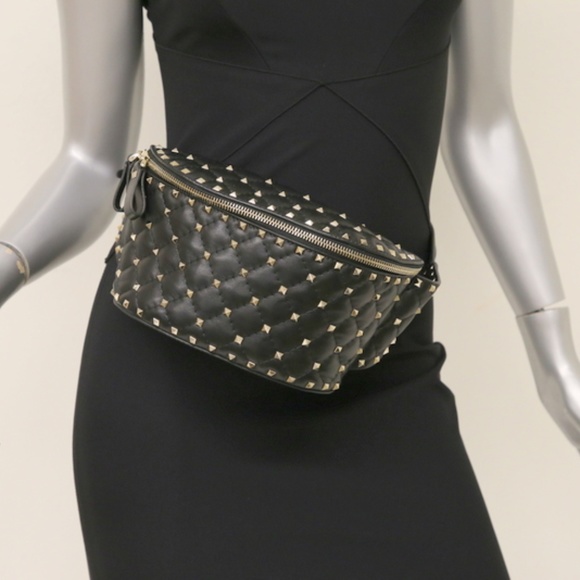 valentino rockstud spike belt bag
